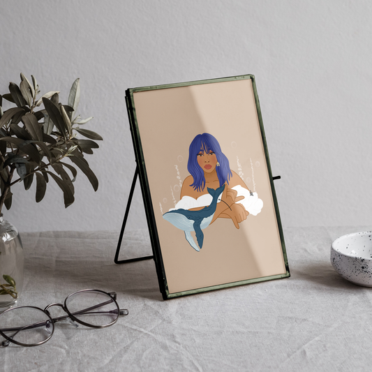 Whale Art Print