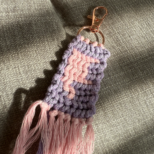 ILY Princess Macrame Keychain