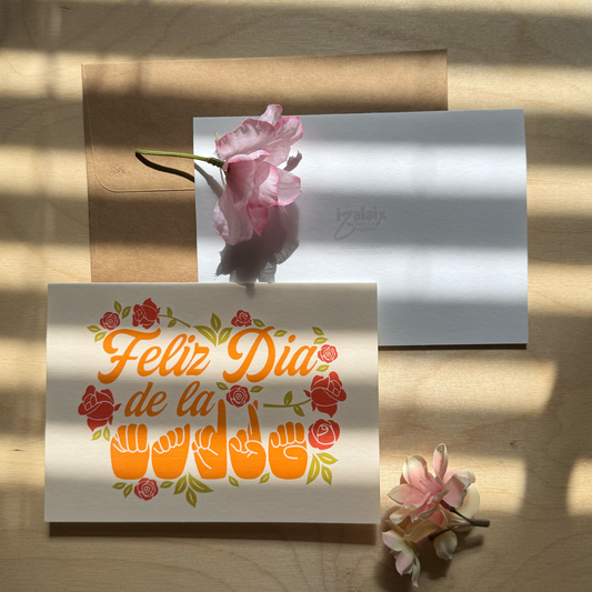 Feliz Dia de la Madre with ASL Greeting Card