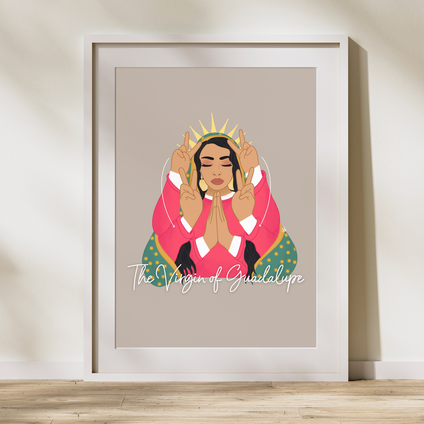 The Virgin of Guadalupe Sign Art Print