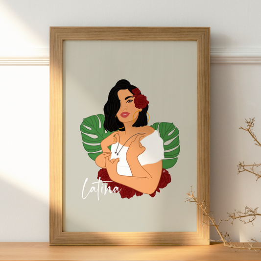 Latina Art Print