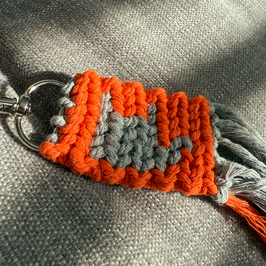 ILY Happiness Macrame Keychain