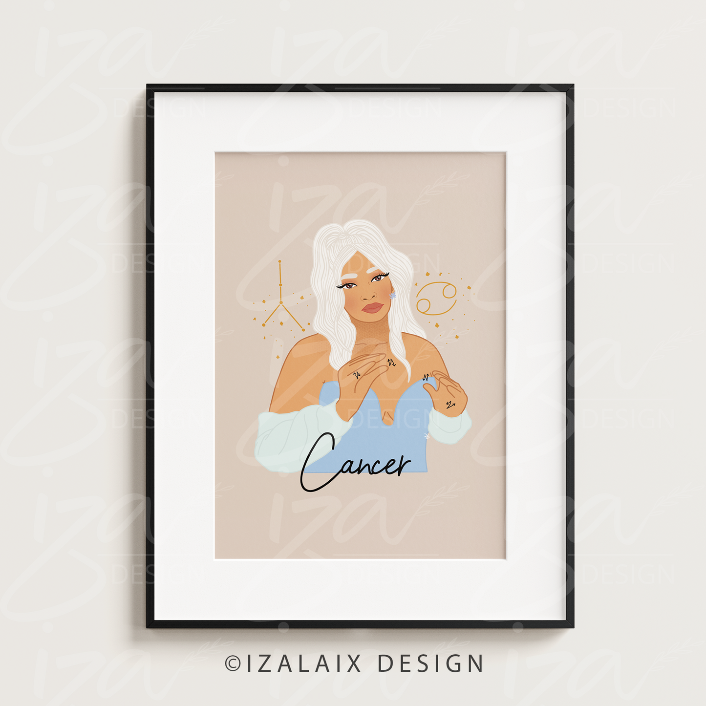 Zodiac Sign Single Art Print
