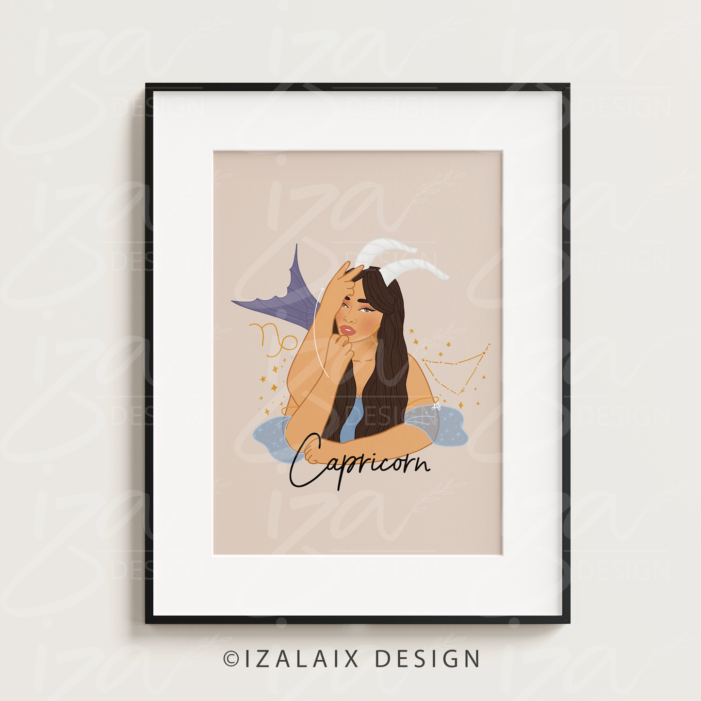 Zodiac Sign Single Art Print