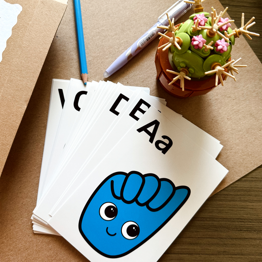 The Emotions of ASL Alphabet Packs Art Print