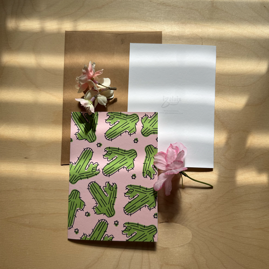 Cactus with ILY Greeting Card
