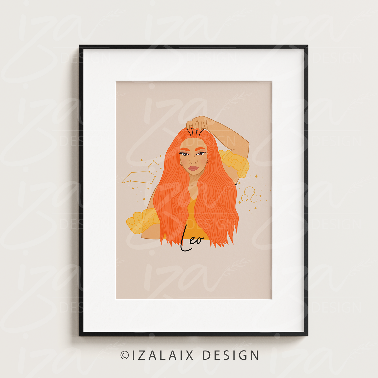 Zodiac Sign Single Art Print