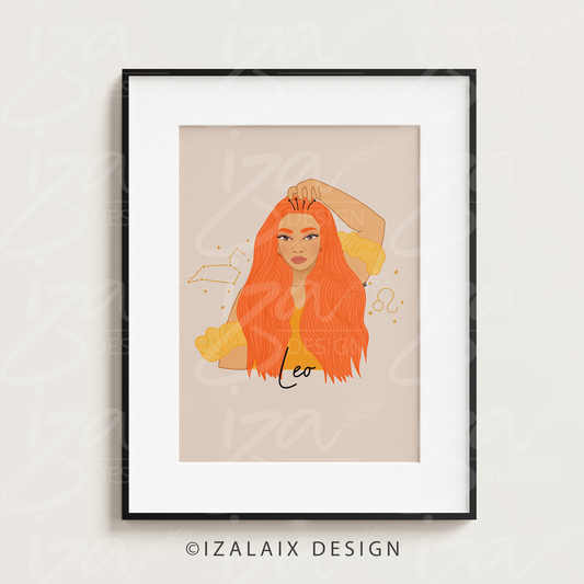 Leo | Zodiac Sign Art Print