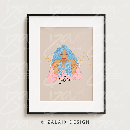 Libra | Zodiac Sign Art Print