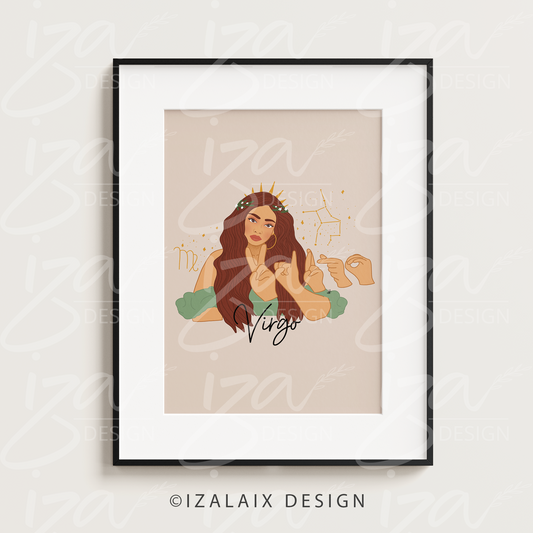 Virgo | Zodiac Sign Art Print