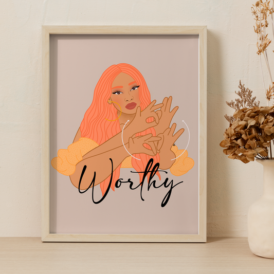 Worthy Art Print