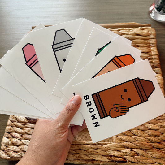The Crayon Color ASL  Packs Art Print