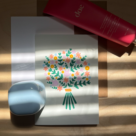 Flower Bouquet with ILY Greeting Card