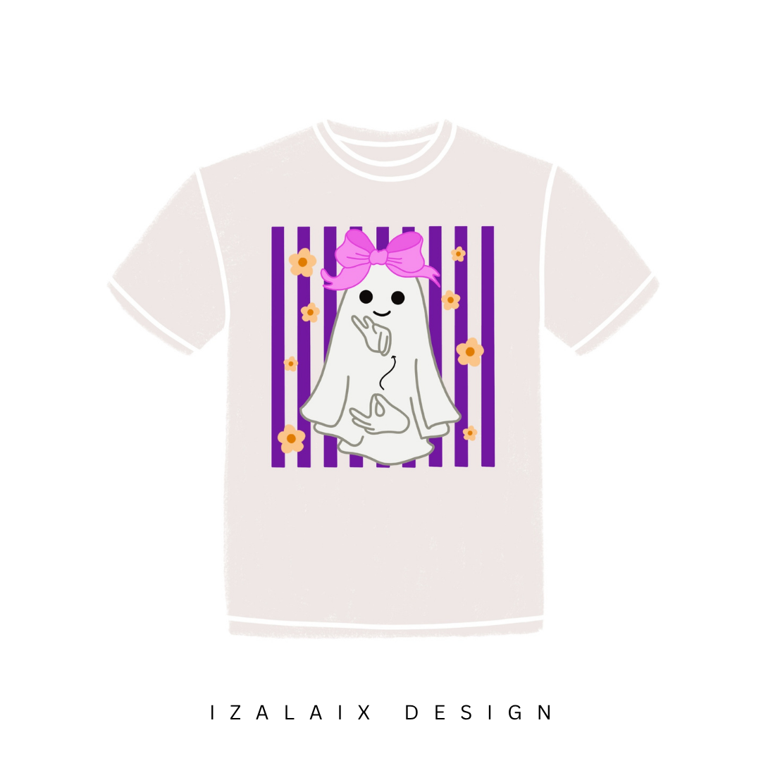 Girl Ghost & ASL Youth Tee