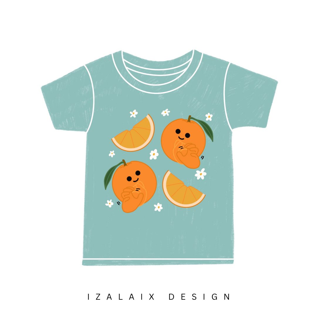 Orange ASL Toddler Tee