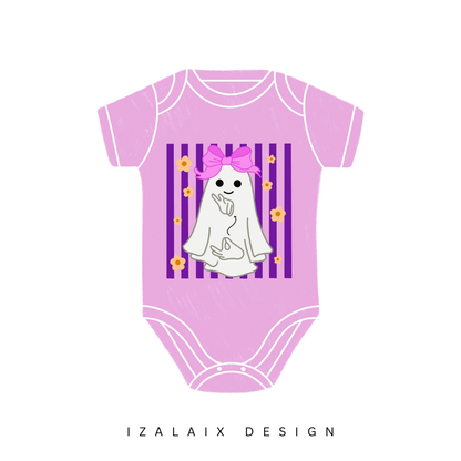 Girl Ghost & ASL Onesie Tee