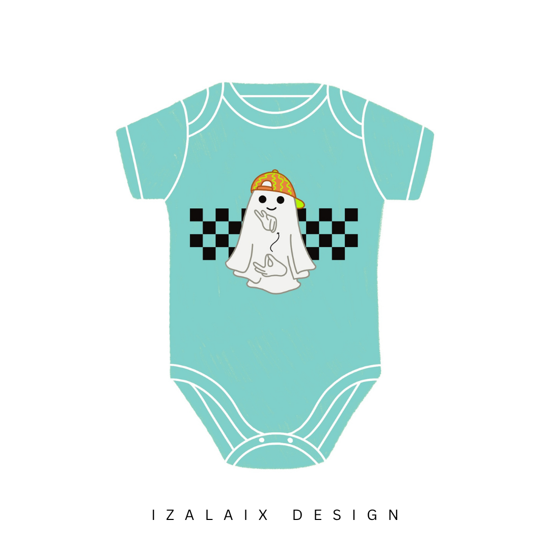 Boy Ghost & ASL Onesie Tee