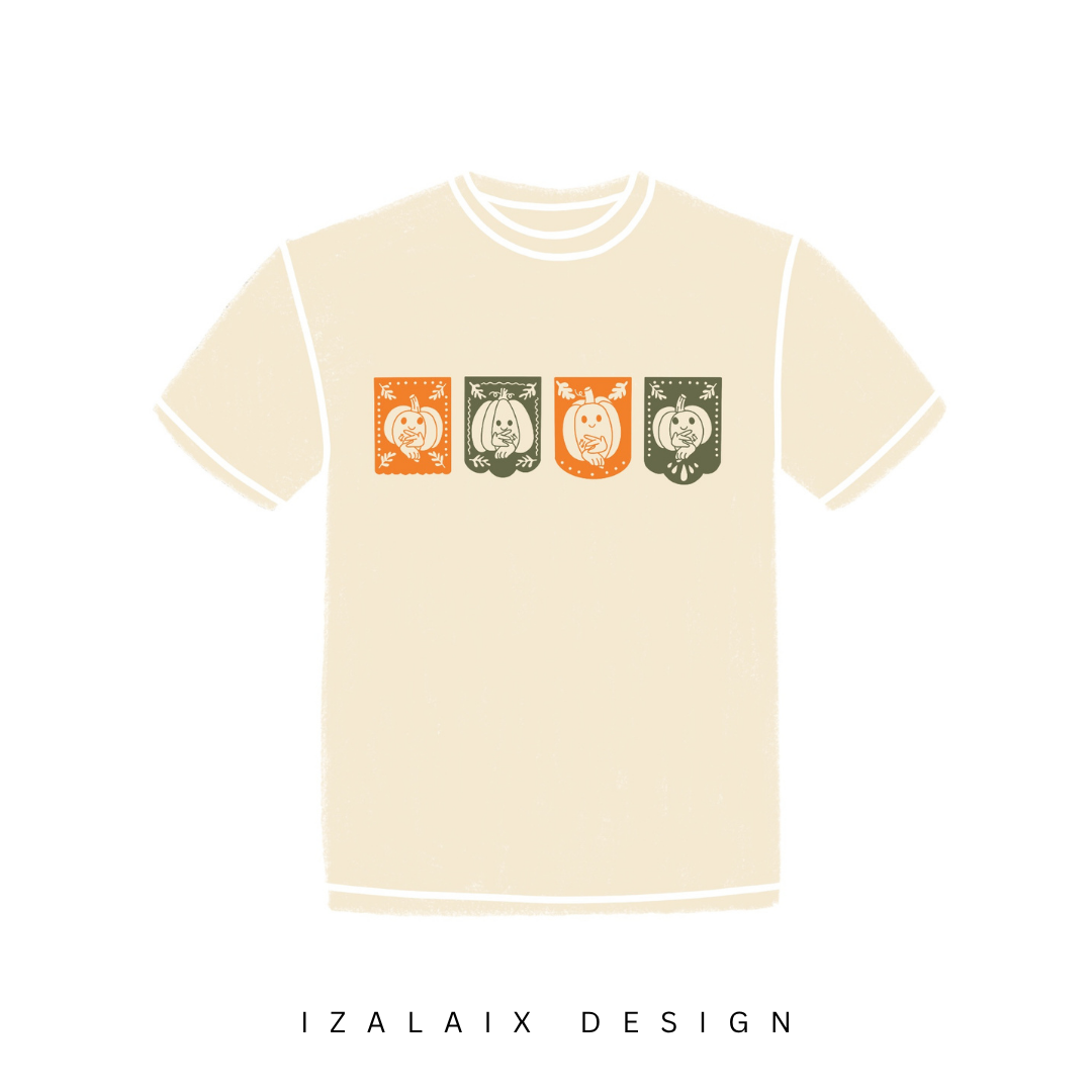 Pumpkin Papel picado Tee