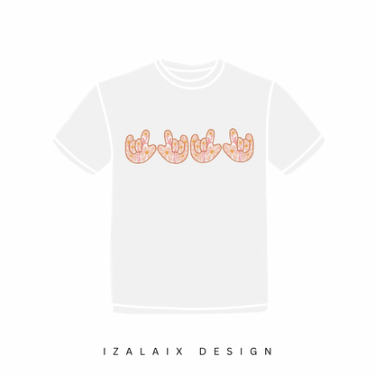 Floral Flower ILY Tee