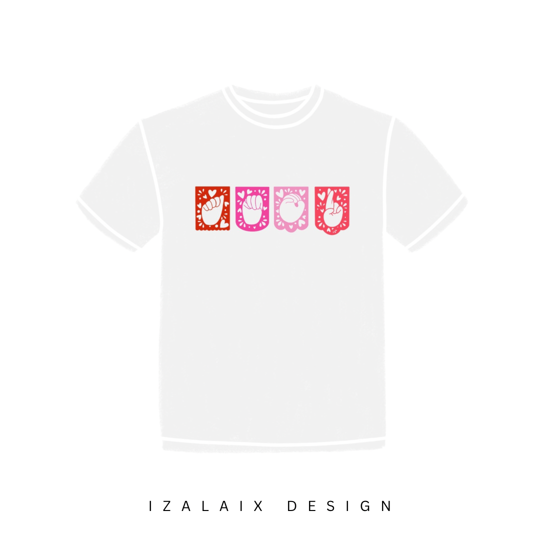 Amor Papel picado Tee