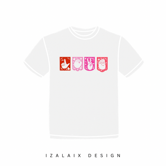 Love Papel picado Tee