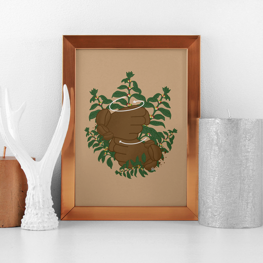 Coffee signs Art Print