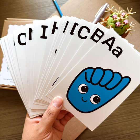The Emotions of ASL Alphabet Packs Art Print