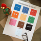 The emotions of color with ASL Art Print