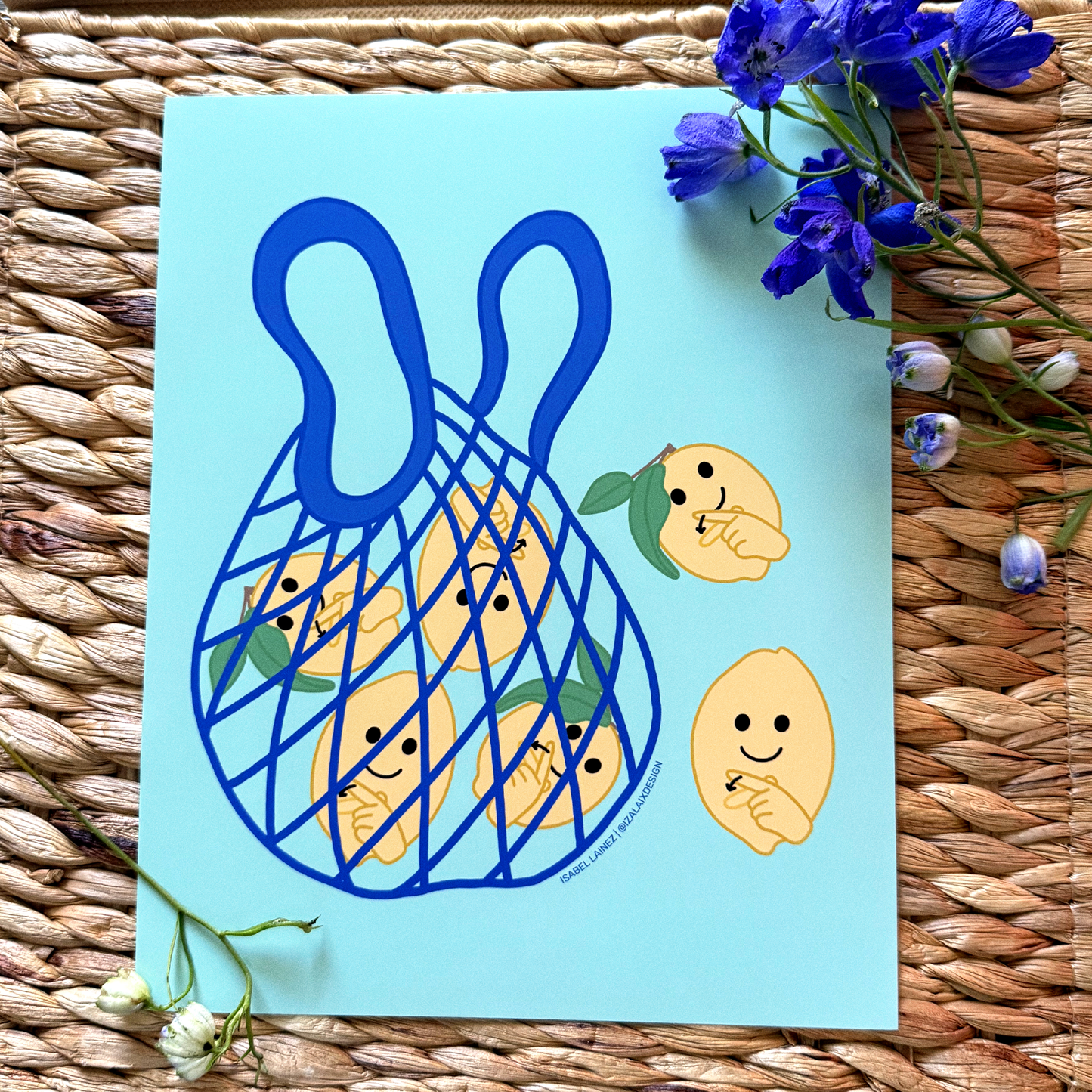 Lemon ASL Art Print