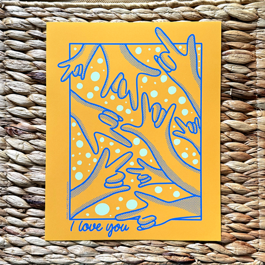 ILY Signs Art Print