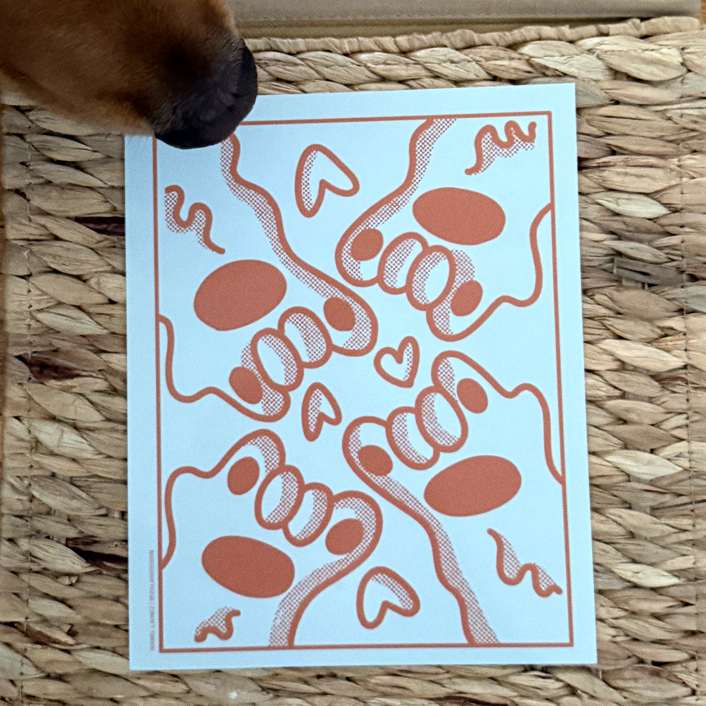 PAW ILY Art Print