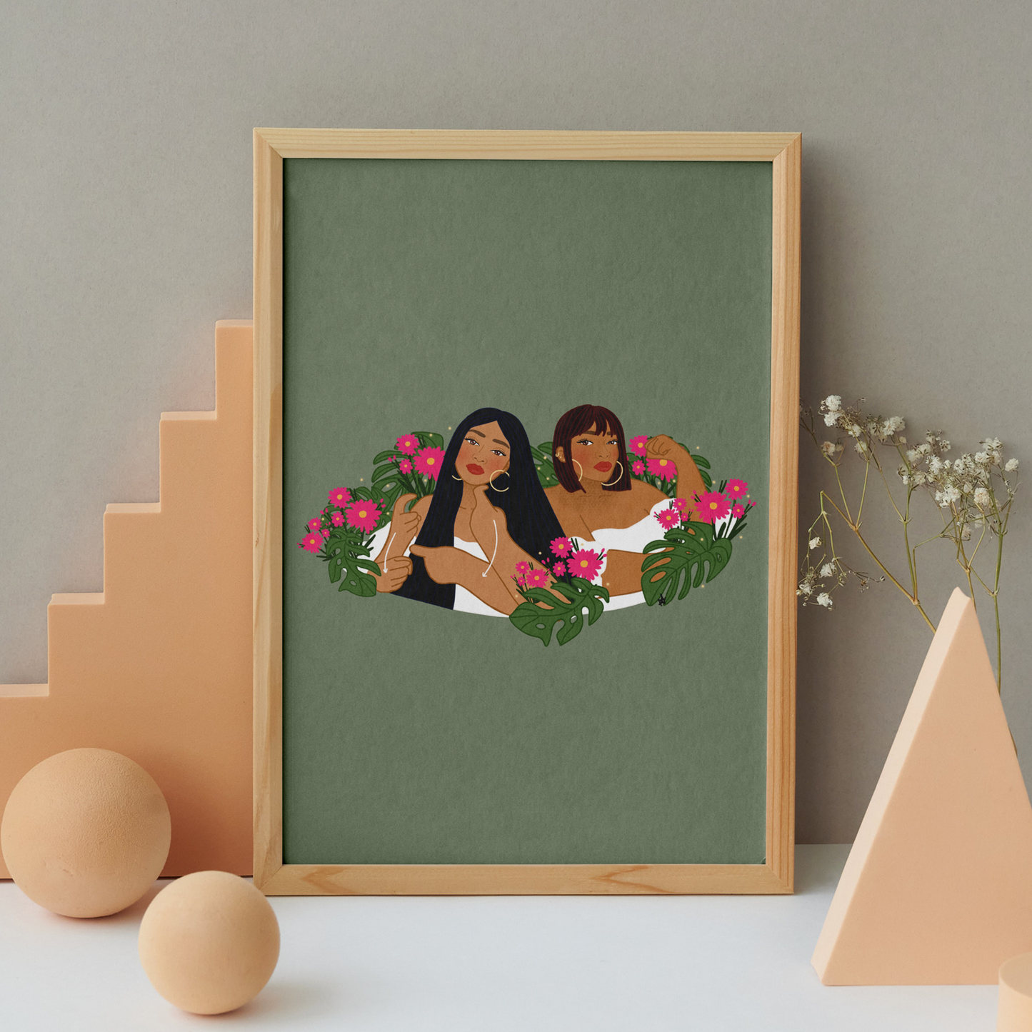 Latina Power Art Print